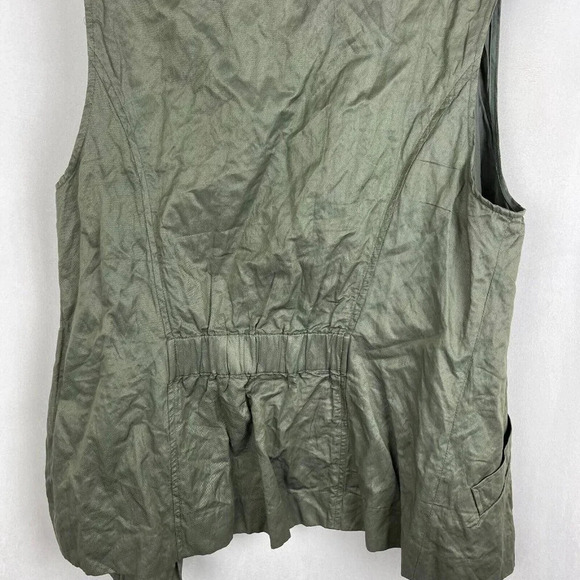 Chicos Women Sleeveless Open Front Jacket Vest Size 1 - Picture 5 of 6